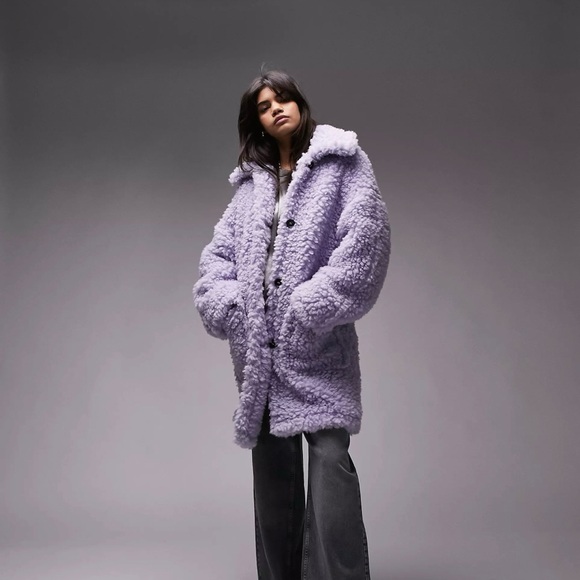 Chunky Faux Shearling Coat - Picture 2 of 5